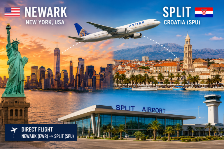 Flying United Airlines Newark to Split? Book Your Airport Transfer